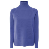 Emilio Romanelli Blue Cashmere Women Sweater